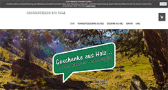 Desktop Screenshot of holzgeschenke.at